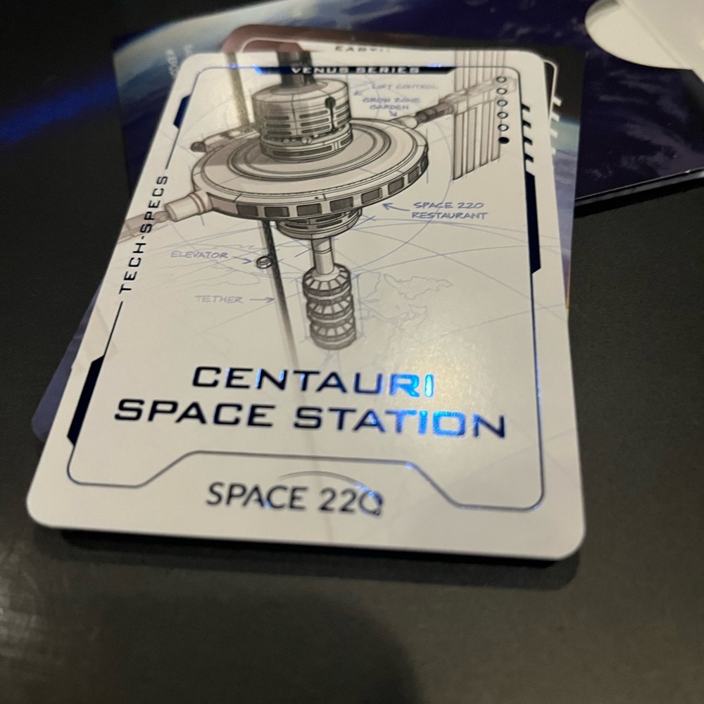 New Space 200 Collectors card rare white card